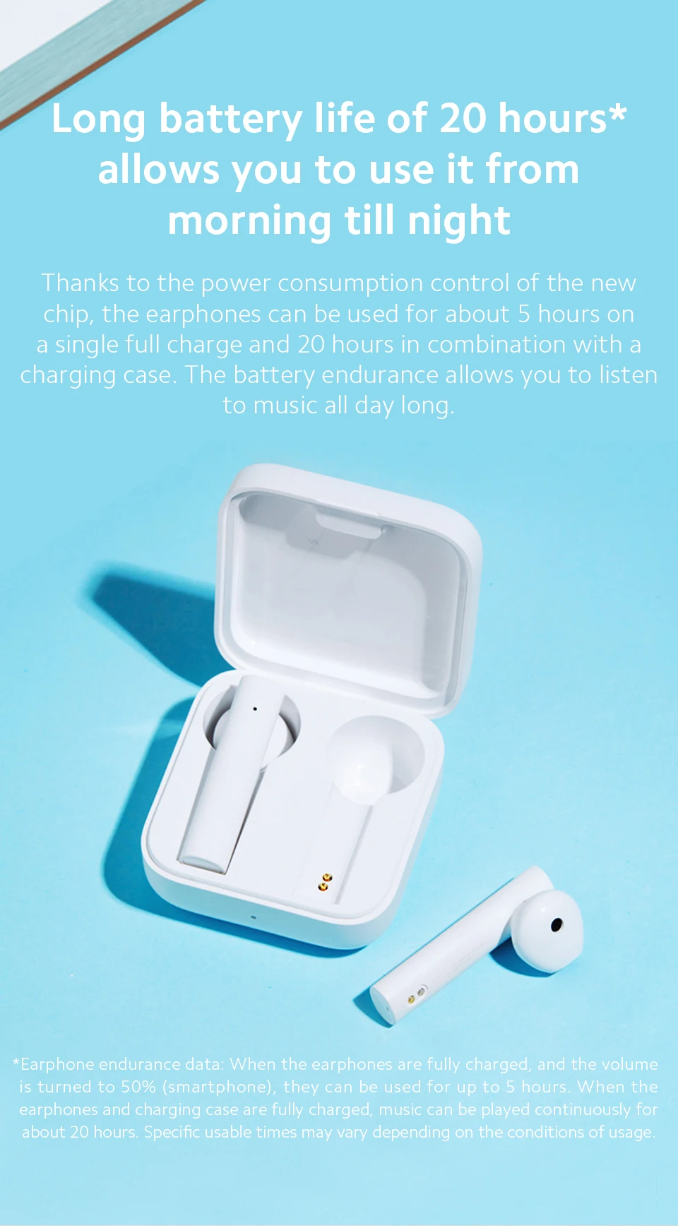 Bluetooth Earbuds Mi True Wireless Earphones Basic App Xiaomi Mi