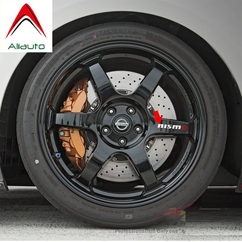 Алиавто 4 X нисмо автомобильные шины и обода наклейка аксессуары ПВХ для Nissan Tiida