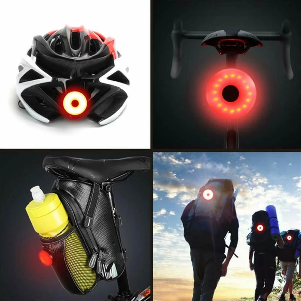 

1/2 pcs Bicycle Light Bicycle Night Warning Light USB Rechargeable Bicycle Light Flashing Tail Light