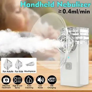 

Mini Handheld Portable Inhale Nebulizer Silent Ultrasonic Inhaler Respirator Humidifier for Kids Adults Rechargeable Automizer