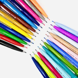 PENTEL – stylo de calligraphie à pointe Fine, brosse tactile, signes, SES15C, pour écriture, croquis, dessin, papeterie japonaise 