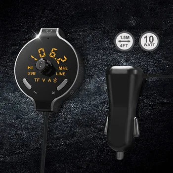 

Dual USB Car Charger Car Bluetooth MP3 Round Digital Screen VDX99