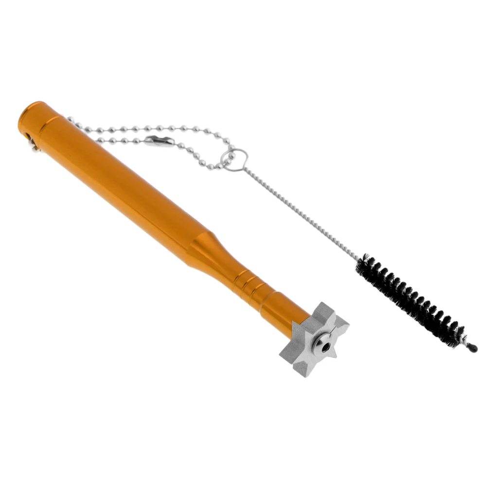 Golf Club Groove Sharpener & Brush Iron Wedge Regrooving Cleaning Tool for U / V / Square Grooved Golf Irons Wedges