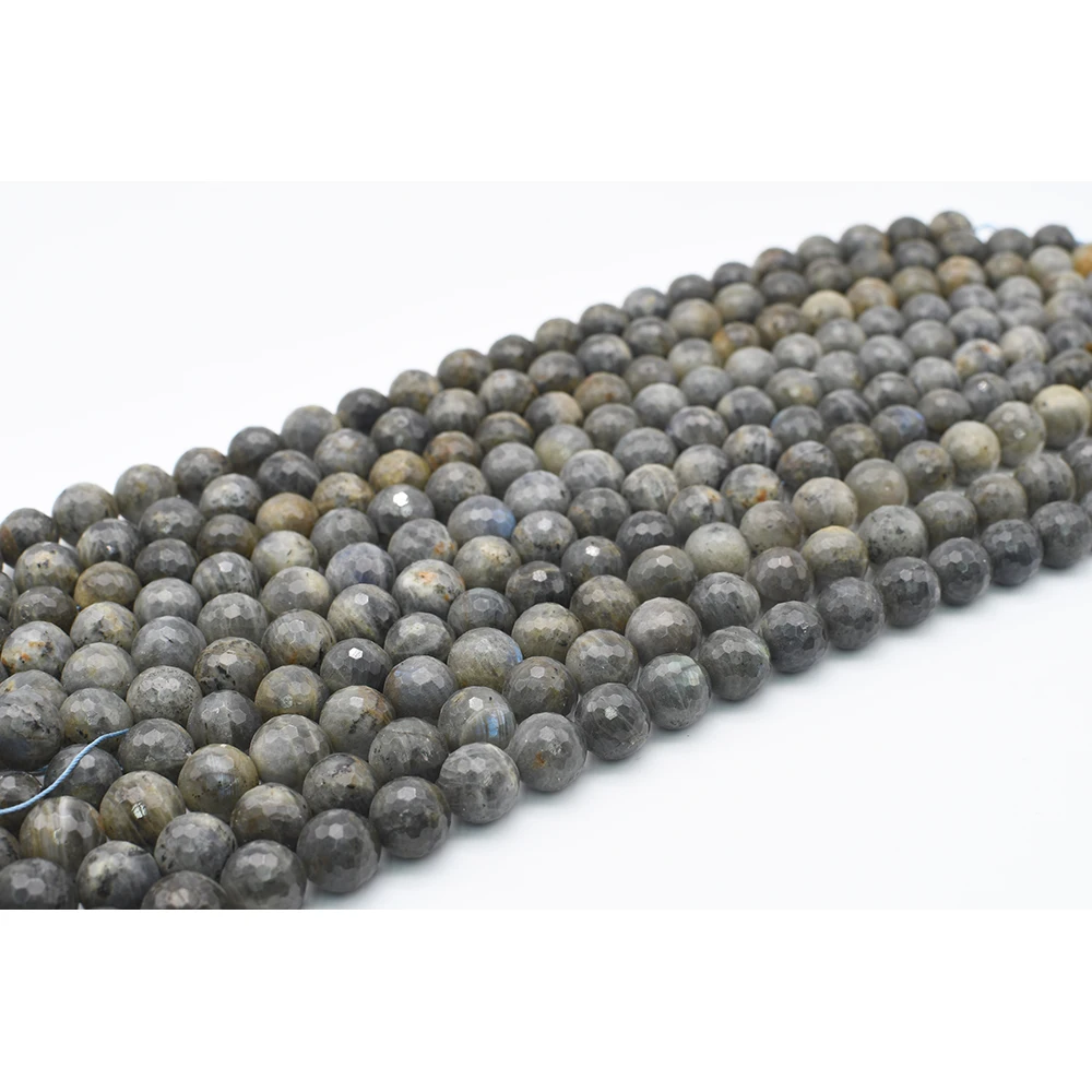 8-10mm AA Natural Faceted Labradorite stone Round Beads For DIY necklace bracelet jewelry making 15 