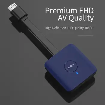 

Wireless HDMI Display Dongle Adapter 4K Ultra HD Media Screen Mirroring TV Projector Streaming Video Receiver For iOS/Android