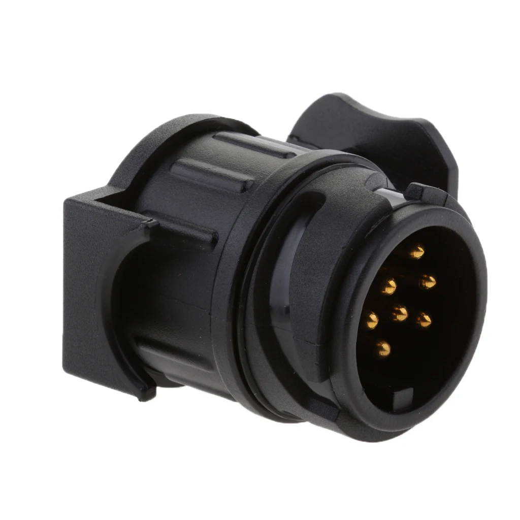 Waterproof Towbar Towing Socket 13 Pin to 7 Pin Trailer Truck Adapter Plug