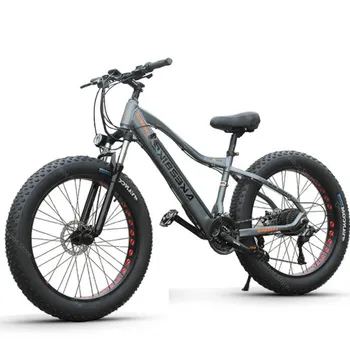 Online 26 Zoll Offroad Elektro-bike 500W Zwei Räder Elektrische Fahrrad Max Geschwindigkeit 40 KM/H Breite Reifen Strand Elektrische Roller Erwachsene