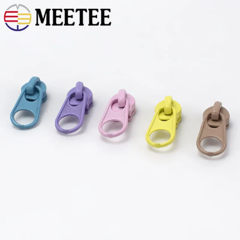20 шт. цветной 3 # нейлоновый Съемник на молнии Meetee для нейлоновых застежек сделай