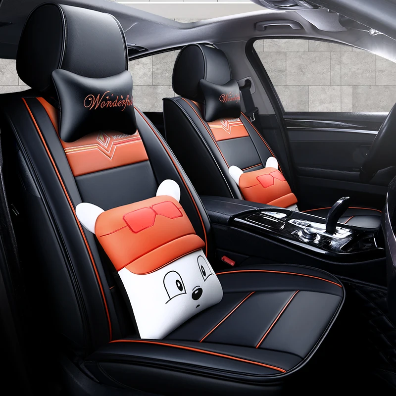 Чехлы для автокресел из искусственной кожи с полным покрытием Nissan almera leaf sentra tiida