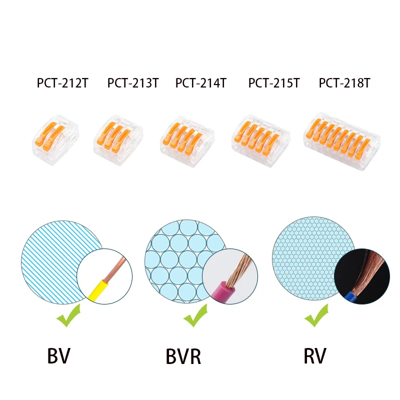 94 шт смешанные в штучной упаковке Укрась свою PCT-412-212/213/214/215 Тип провода компактный Универсальный разъем клеммной колодки с фиксацией аксессуары