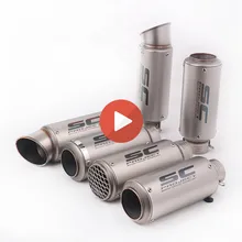 Универсальный мотоцикл SC гоночный проект выхлоп Escape модифицированный Грязь велосипед ямы глушитель для GSR K6 K7 R6 S1000RR CBR600RR CBR1000RR