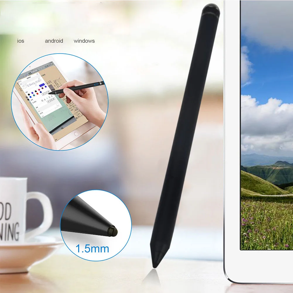 

Capacitive Pen Metal Game Art Touch Screen Reduce Fingerprints Soft Tip Highly Sensitive Conductive Portable Stylus Accessories