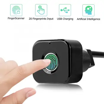 

Smart Fingerprint Cabinet Drawer Keyless Digital Anti-Theft Safety Lock Rechargeable USB Charging Record Up To 20 Fingerprints