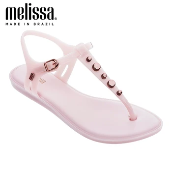 

2020 Summer New Melissa Solar V Rivet Sandalia Adulto Womens Shoes Summer Jelly Shoes Flat Sandals Fashion Sandals Woman Sandal