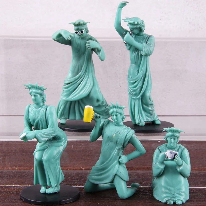 Liberty Learning the World Статуя Свободы ПВХ фигурка Коллекционная модель игрушки украшения куклы