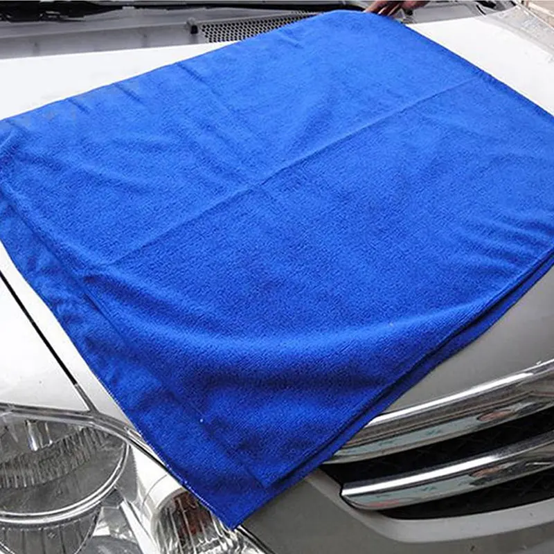 Большое голубое полотенце для очистки воском полировка детализация не царапается полировка кухня мягкая ткань Бытовая микрофибра