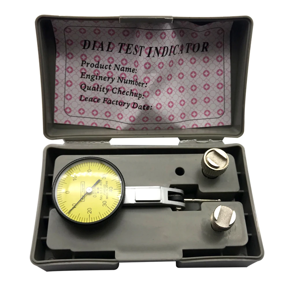 Dial Indicator Gauge 0-0.8mm 0.01mm Level Gauge Scale Precision Metric Dovetail Rails Dial Test Indicator