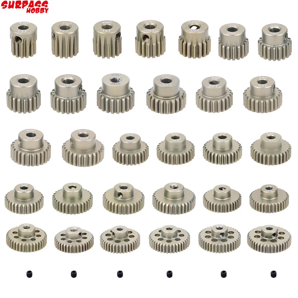 Pignon Moteur Durci 19T 20T 21T M1 - Arbre 5mm Pour RC 1/10 1/8 1/6 électrique