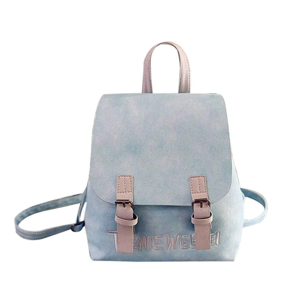 

MAIOUMY Backpack Female Small Bagpack Solid 4 colors Lady's Casual Bags School Teenager Notebooks Leather Shoulder Bags Mochilas