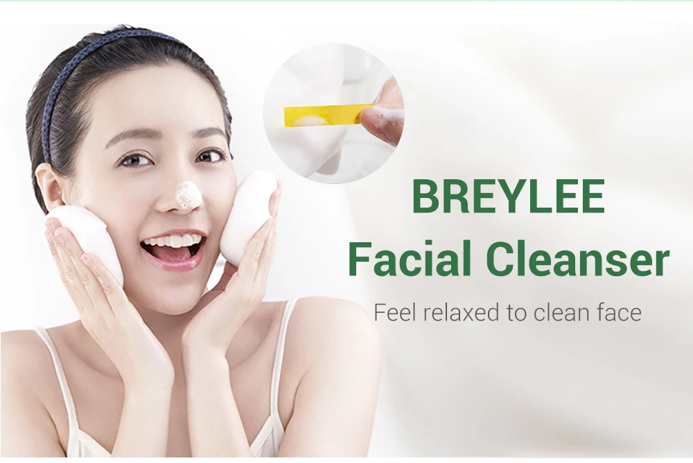 BREYLEE Facial Acne Treatment Cleanser Remove Blackhead Cleaner Shrink Pore Oil Control Cleansing Wash Mask  Face Skin Care