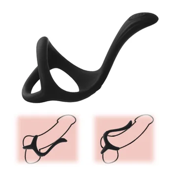 EXVOID Cock Lock Ring Delay Ejaculation Penis Ring Clitoris Stimulate Soft Sex Toys for Men Erection Scrotum Bind Adult Products 2