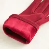 Women Autumn Winter Plush Inside  Warm Sports Fitness Touch Screen Cycling Mittens Female Full Finger Cotton Cashmere Gloves C54 ► Photo 2/2
