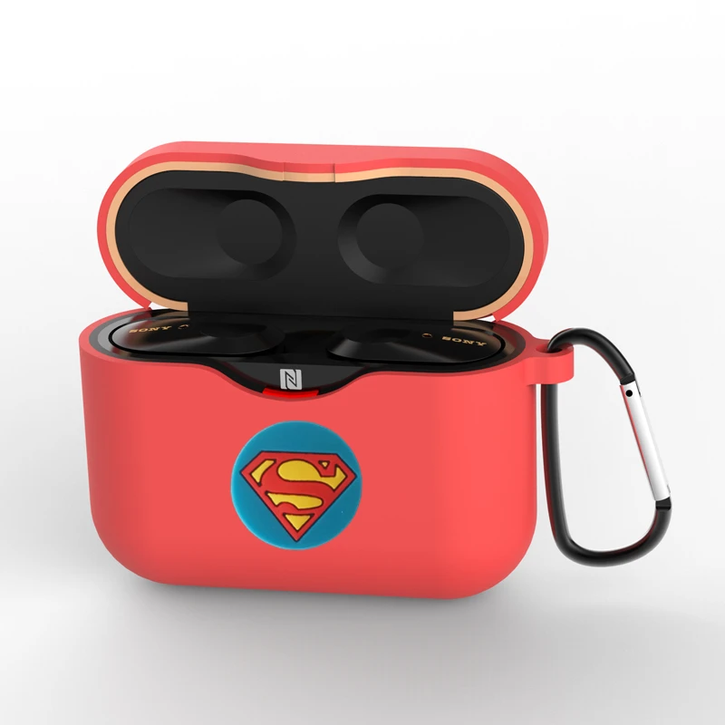 RD4 AKBNSTED For Sony WF-1000XM3 Bluetooth Earphone The Avengers Silicone Protective Cover For Sony Earphone Replace Accessories - Цвет: RD4