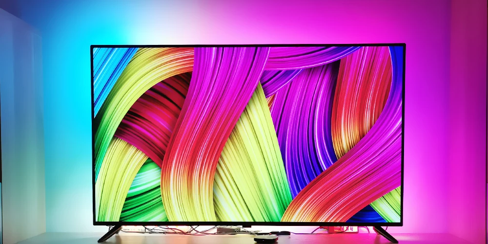 4K Ambilight LED TV Backlights kit LED TV Ambilight effect for TV HDMI sources Dynamic ambient light RGB color for 40"-80" TV