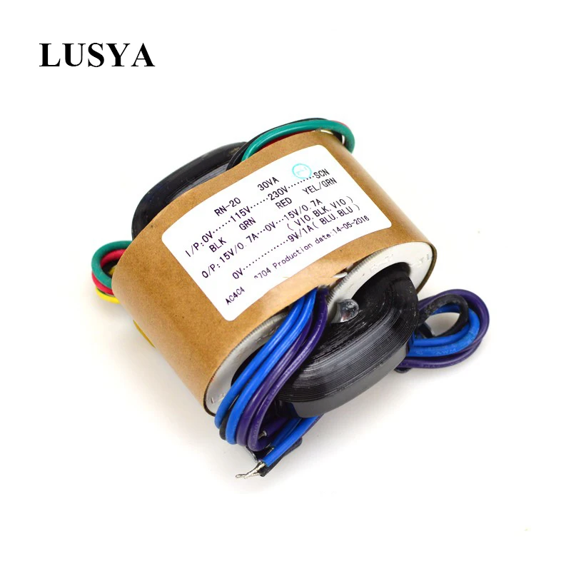 Lusya 115 V-230 V R Тип трансформатора Чистая медь 30W трансформатор 9-24V Выход для усилителя T1053