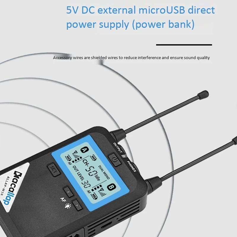 Kacallap Lavalier Wireless Microphone Vlog