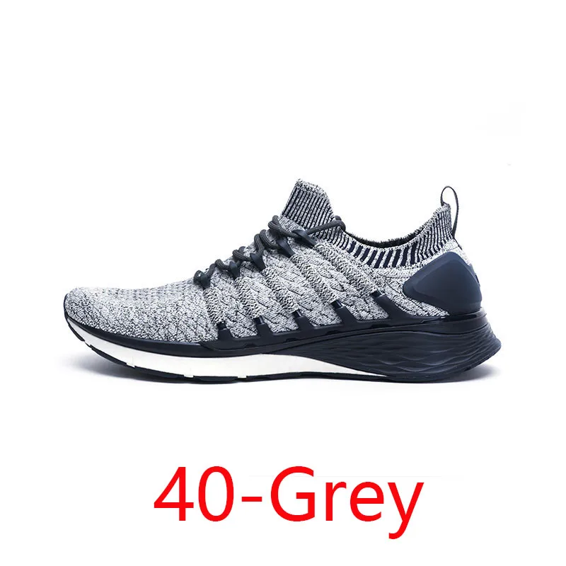 grey 40 Новые Xiaomi Mijia кроссовки 3 мужские уличные спортивные Uni-moulding 3D Fishbone замок система Вязание верхние мужские кроссовки - Цвет: grey 40