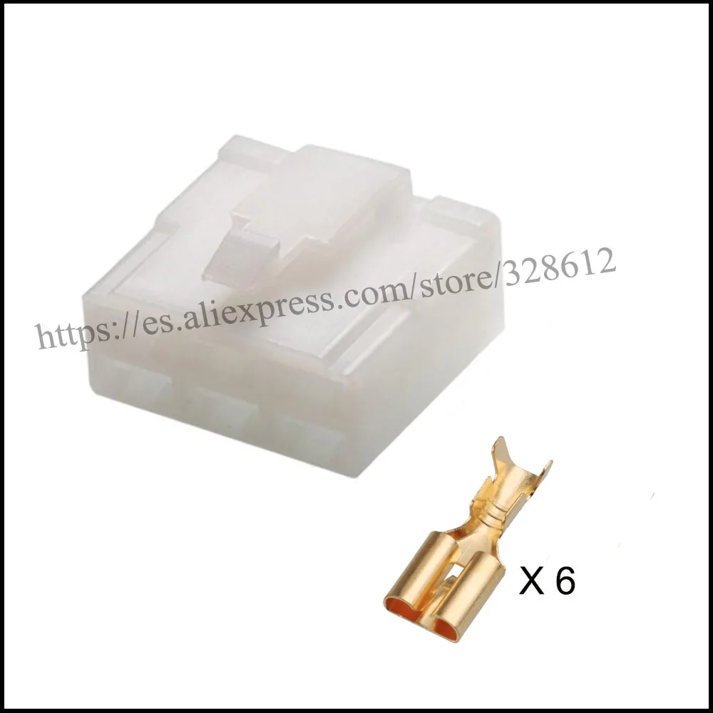 100SET DJ7062 6.3 11/21 car wire female cable Waterproof sheath 6 pin