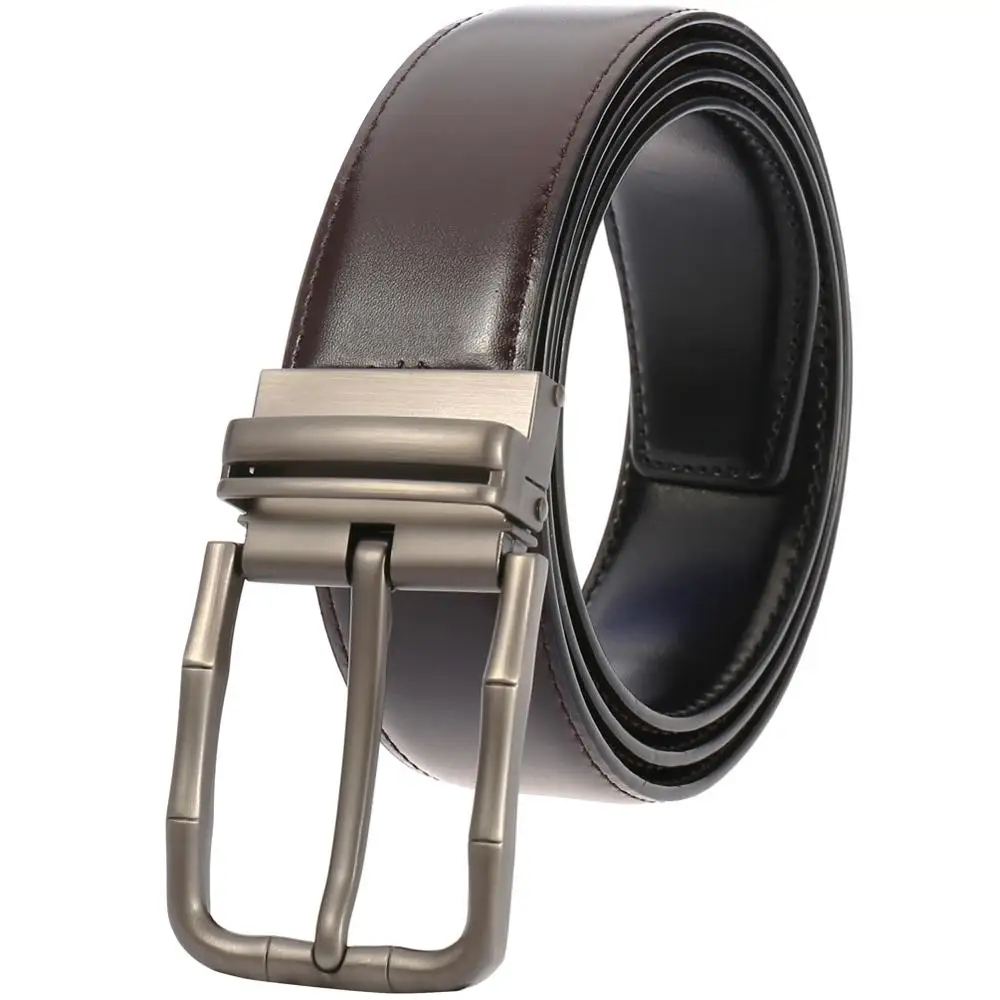 

Cowhide Genuine Leather Belts for Men Brand Male Pin Buckle Jeans Mens Belt Luxury Designer Good Quality Leather Men Belts