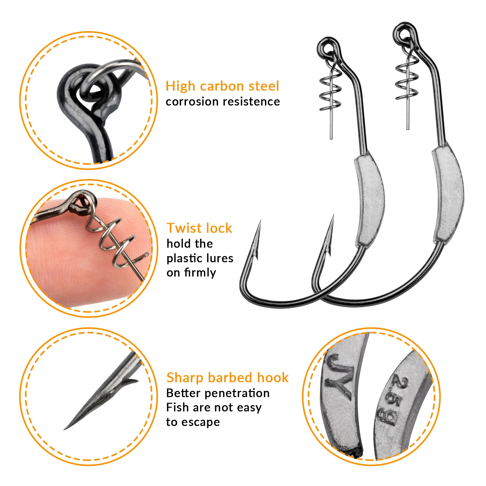 Рисунок 4 - УТЯЖЕЛЕННЫЕ рыболовные крючки 10 шт./лот