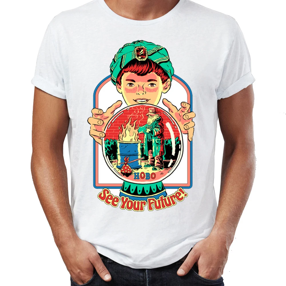 2019 Fashion Creative GraphicDark Humor Dry Joke See Your Future As A Hobo Funny Gift for Friend PrintedMan T shirt | Мужская одежда