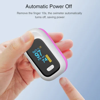 

Spot Fingertip Oximeter Blood Oxygen Saturation Pulse Rate OLED Screen Portable for Home VJ-Drop
