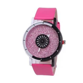 

2019 MEIBO Fashion Brand Women's Watches Creative Leather Men's Watch Quartz Unique Dial Design Lovers' Couple SimpleColor Clock