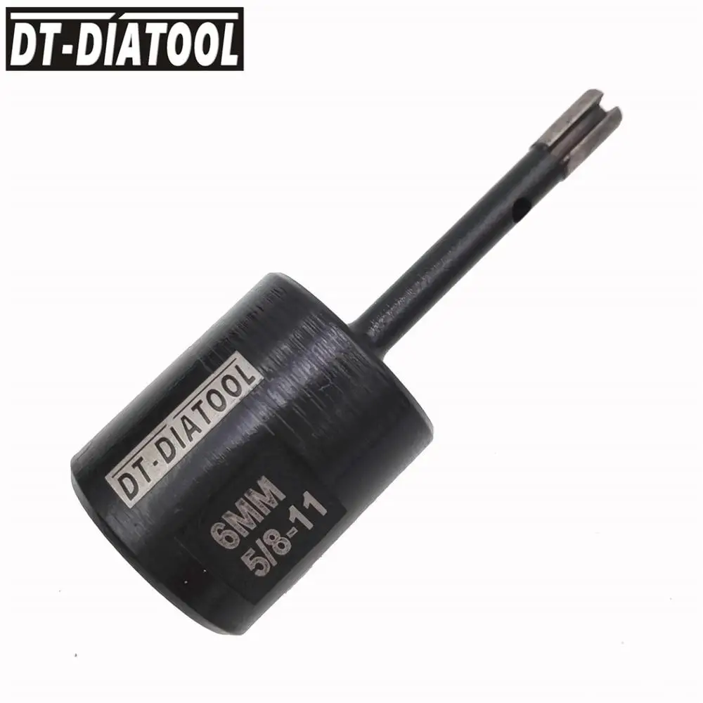 DT-DIATOOL 2pcs 5/8-11 Thread Dia 6mm Welded Diamond Drilling Core Bits for Drilling Hard Granite Marble Stone Concrete Hole Saw dt diatool 2pcs 5 8 11 thread dia 8mm welded diamond drilling core bits drill bits for drilling marble granite stone hole saw