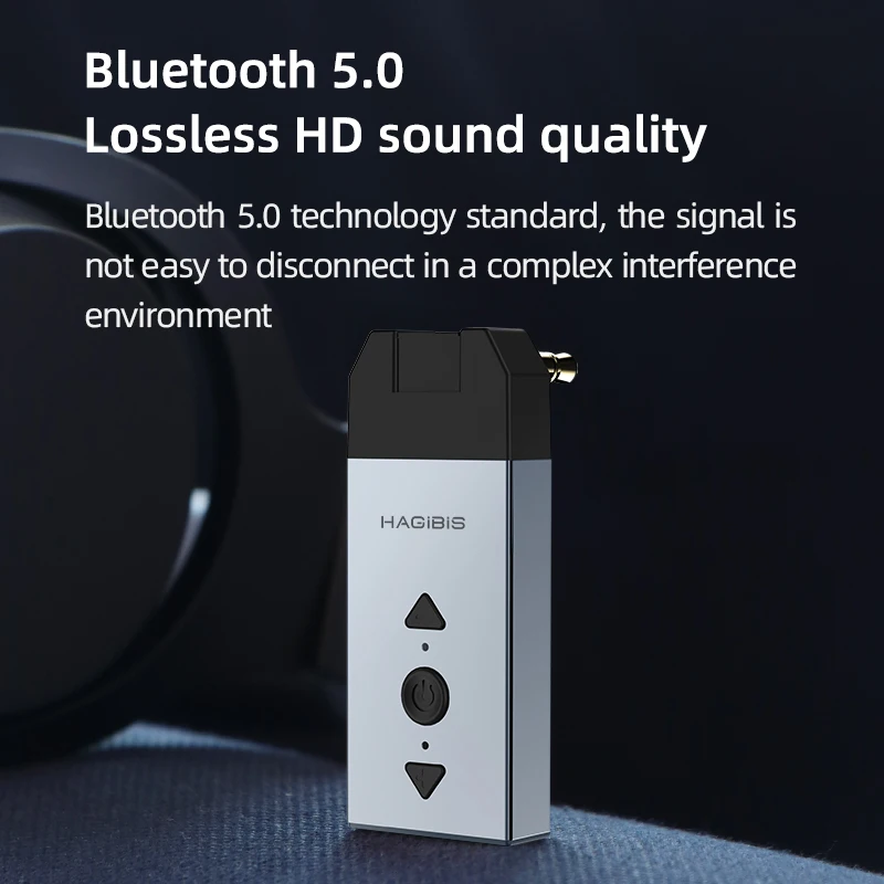 Hagibis Bluetooth 5 0 Audio Receiver Transmitter aptX LL aptX HD 3 5mm Jack Aux Wireless Adapter for Car PC Headphone TV Speaker