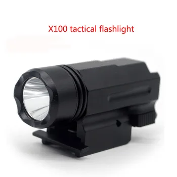 

tactics X100 glare flashlight 20mm track clip LED glare white light flashlight tactical suspension flashlight bird finder