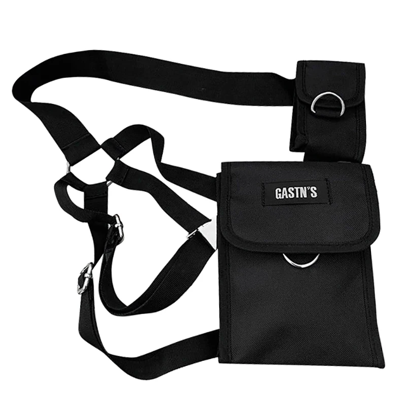 

BEAU-Vest Streetwear Bag for Unisex Hip Hop Chest Rig Waist Bag Adjustable Multiple Pockets Canvas Waist Pack Chest Bags