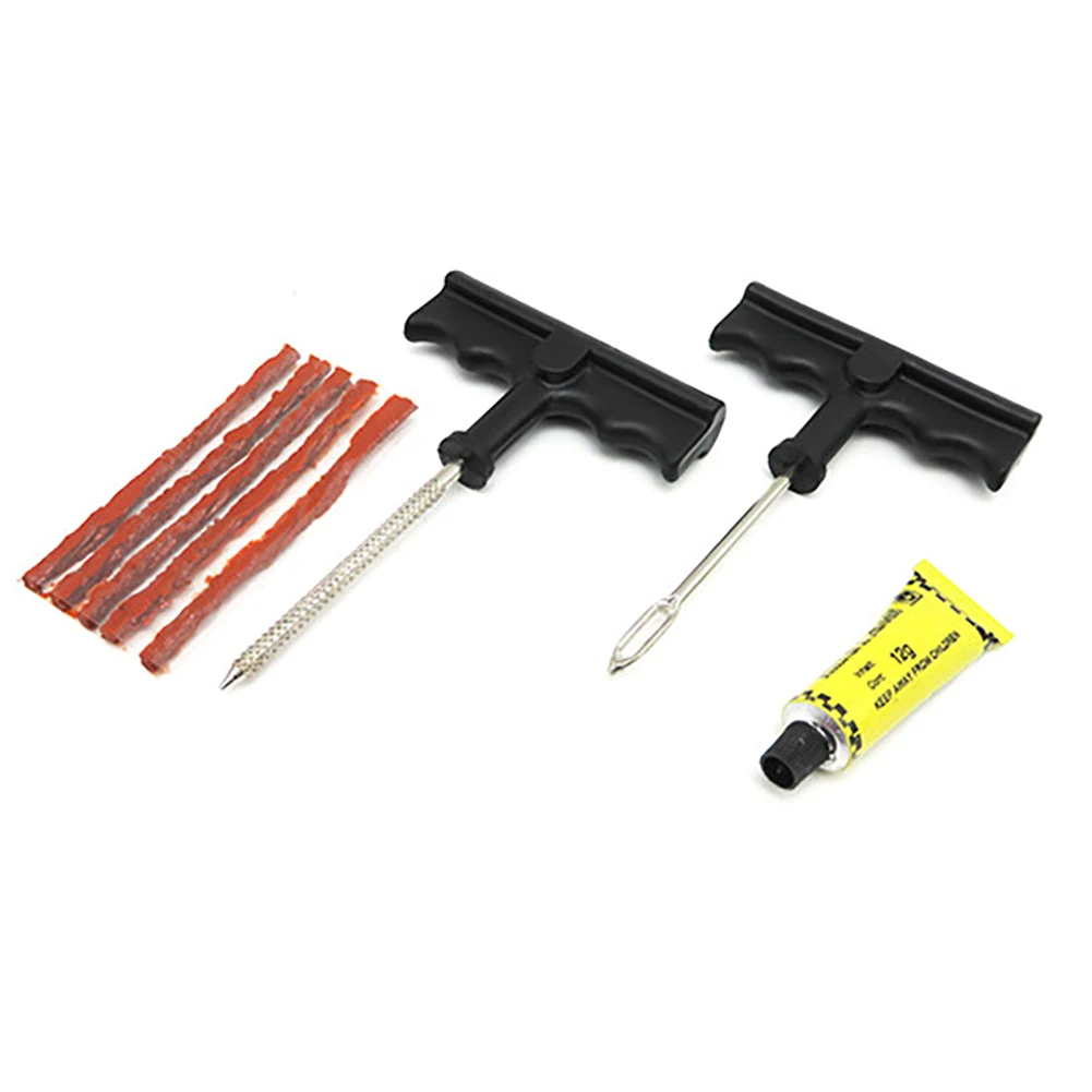

Tubeless Tire Car Tire Repair Tool Tire Kit Studding Tool Set Auto Bike Tubeless Tire Tyre Puncture Plug Garage Car Accessories