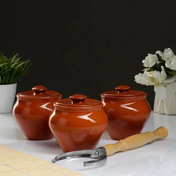 

Set "Vyatka ceramics Trio" 0,5lх3pcs + grip, terracotta 5156832