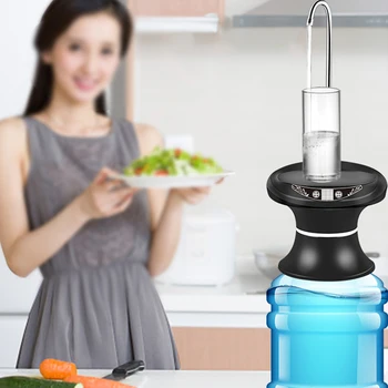 

For Bottle Drink Dispenser Outlet Pipe Waterproof Water Pump With Tray Electric Practical USB Charging Absorber Stainless Steel