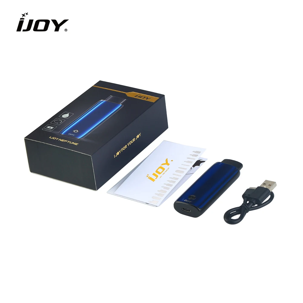 Оригинальный Ijoy Neptune Pod Vape Kit 650 мАч встроенный аккумулятор 1 8 мл емкость