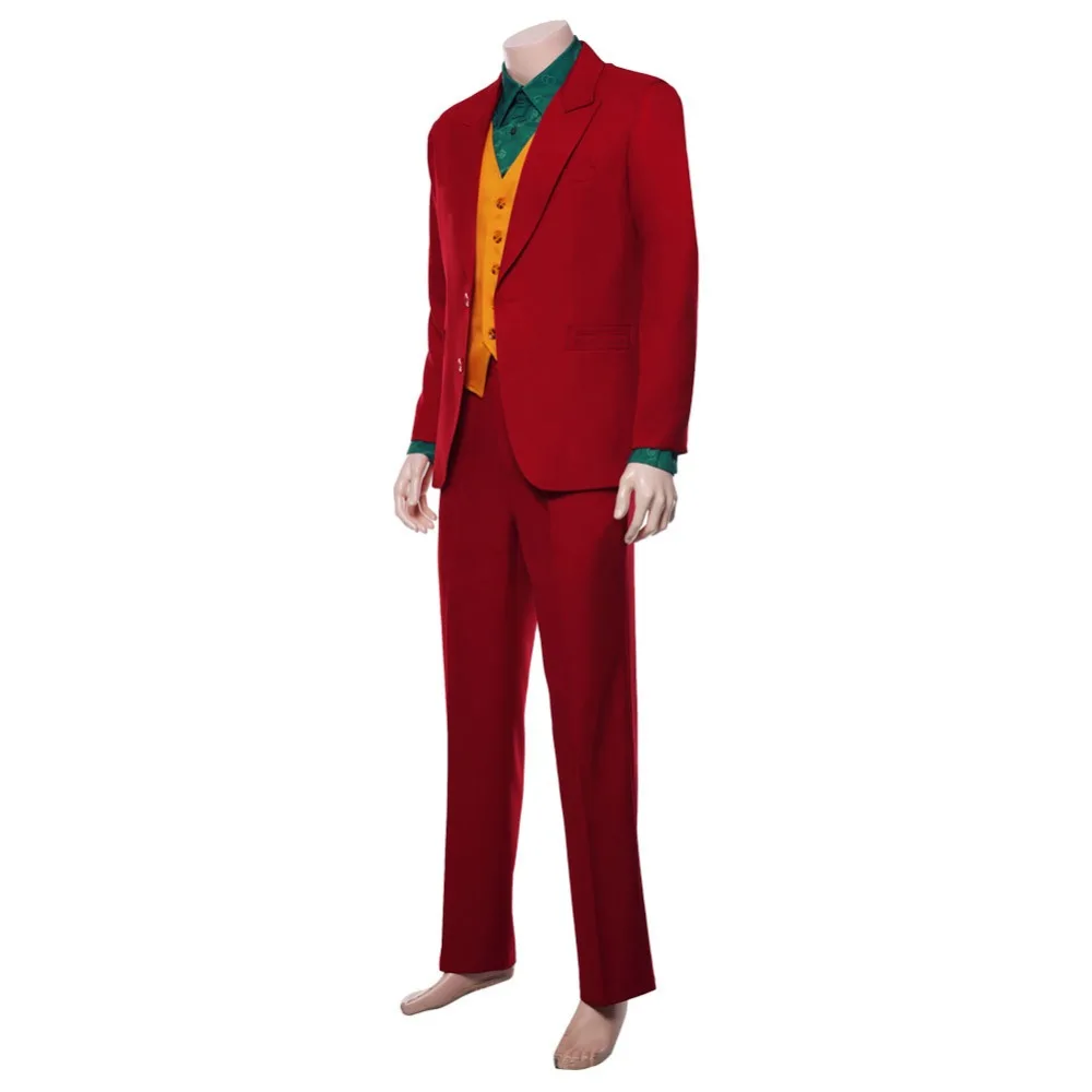 Фильм Joaquin Феникс Джокер Arthur Fleck косплей костюм наряд красный костюм униформа джокер костюм изготовленный на заказ костюм для Хэллоуина