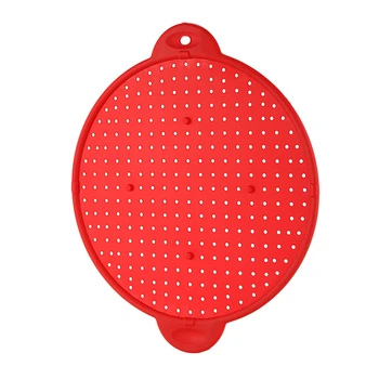 

3 In 1 Kitchen Splatter Screen Silicone Oil Splatter Guard Guard Heat Insulation Cooling Mat For Frying Pan Screen Strainer