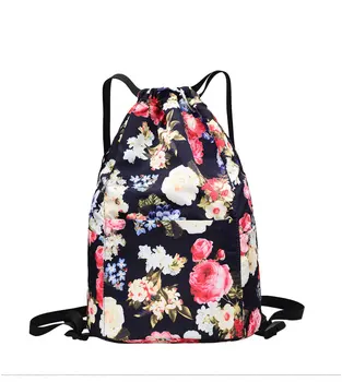 

Drawstring Bag Demale Outdoor Travel Sports Gym Bag Waterproof Large Capacity Multi-function Color Multi-pattern Backpack LD018