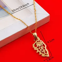 Map Of Corsica Pendant Necklace For Women Gold Color Jewelry Trendy Corsica France Map 2