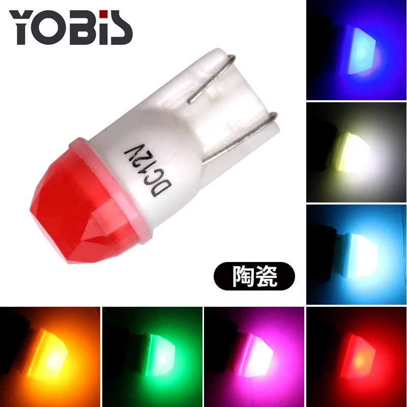 

Excellent 'High T10 Car Modified Side Turn Signal LED Width Light 3D License Plate Light Reading Bulb Diamond Ceramic Lamp